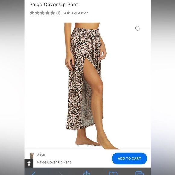 NWOT Skye Swimwear Paige Coverup Pant - Picture 7 of 8